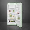 Smeg FAB28RPG6 60cm Retro 50s Style Free Standing Fridge with Ice Box in Pastel Green, Right Hand Hinge
