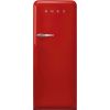 Smeg FAB28RRD6UK 60cm Retro 50s Style Free Standing Fridge with Ice Box in Red, Right Hand Hinge