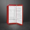 Smeg FAB28RRD6UK 60cm Retro 50s Style Free Standing Fridge with Ice Box in Red, Right Hand Hinge