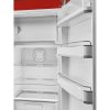 Smeg FAB28RRD6UK 60cm Retro 50s Style Free Standing Fridge with Ice Box in Red, Right Hand Hinge