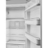 Smeg FAB28RSV6 60cm Retro 50s Style Free Standing Fridge with Ice Box in Silver, Right Hand Hinge
