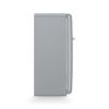 Smeg FAB28RSV6 60cm Retro 50s Style Free Standing Fridge with Ice Box in Silver, Right Hand Hinge