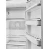 Smeg FAB28RWH6UK 60cm Retro 50s Style Free Standing Fridge with Ice Box in White, Right Hand Hinge