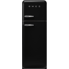 Smeg FAB30RBL6UK 60cm Retro 50s Style Right Hand Hinge Freezer over Fridge in Black