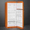 Smeg FAB30ROR5UK 60cm Retro 50s Style Right Hand Hinge Freezer over Fridge in Orange
