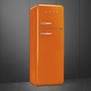 Smeg FAB30ROR5UK 60cm Retro 50s Style Right Hand Hinge Freezer over Fridge in Orange