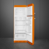 Smeg FAB30ROR5UK 60cm Retro 50s Style Right Hand Hinge Freezer over Fridge in Orange