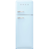 Smeg FAB30RPB6UK 60cm Retro 50s Style Right Hand Hinge Freezer over Fridge in  Pastel Blue
