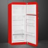 Smeg FAB30RRD6UK 60cm Retro 50s Style Right Hand Hinge Freezer over Fridge in  Red