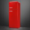 Smeg FAB30RRD6UK 60cm Retro 50s Style Right Hand Hinge Freezer over Fridge in  Red