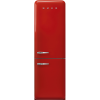 Smeg FAB32RRD6UK No Frost Fridge Freezer, 50s Style, Red, C Rated