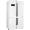 Smeg FQ60BDE Freestanding American Style Fridge Freezer in White - E Rated