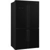 Smeg FQ60NDE Universal Free Standing American Style Fridge Freezer in Black