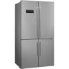 Smeg FQ60XDE Universal Free Standing American Style Fridge Freezer in Inox Look