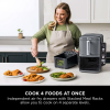 Ninja SL400UK Double Stack 2-Drawer 9.5L Air Fryer - Grey