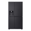 LG GSLE91EVAB 623L Side-By-Side American Style Fridge Freezer with Water & Ice Dispenser, Essence Black Steel