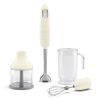 Smeg HBF03CRUK 50's Style 3-in-1 Hand Blender + Accessories in Cream