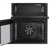 Hotpoint HDE6IDC2B1 60cm Electric Double Cooker with Induction Hob - Black A Rated