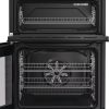 Hotpoint HDE6IDC2B1 60cm Electric Double Cooker with Induction Hob - Black A Rated