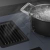 Smeg HOBD182DG Induction hob with integrated Venting Extractor, Neptune Grey A++ Rated