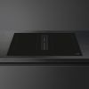 Smeg HOBD482D2 83cm Universal Induction Hob with Integrated Venting Extractor, Black