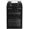 Hotpoint HDG6GDCB1 Gas Cooker with Double Oven, Black, A+ Rated