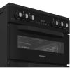 Hotpoint HDG6GDCB1 Gas Cooker with Double Oven, Black, A+ Rated