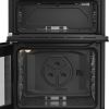 Hotpoint HDG6GDCB1 Gas Cooker with Double Oven, Black, A+ Rated