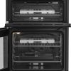 Hotpoint HDG6GDCB1 Gas Cooker with Double Oven, Black, A+ Rated