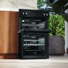 Hotpoint HDME6VDC2AB 60cm Double Oven Electric Cooker with Ceramic Hob - Black A Rated