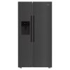 Hotpoint HPG26574WXBR5UK Dual No Frost Side by Side American Fridge Freezer with FreshShield - Inox - 91CM