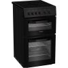 Hotpoint HTE5VCB Ceramic Electric Cooker with Separate Grill, Black, A Rated