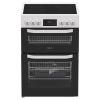 Hotpoint HTE6VDCW 60cm Ceramic Electric Cooker with Separate Grill, White, A Rated