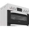 Hotpoint HTE6VDCW 60cm Ceramic Electric Cooker with Separate Grill, White, A Rated