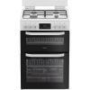 Hotpoint HTG6GDCW Twin Cavity Glass Lid Gas Cooker White