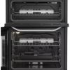 Hotpoint HTG6GDCW Twin Cavity Glass Lid Gas Cooker White