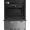 Indesit I5G3PMX Freestanding 50cm Dual Fuel Single Cavity Steam & Clean Cooker in Stainless Steel Inox A Rated