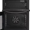 Indesit IDE6VDCS1 Freestanding 60cm Hydrolytic Double Oven Cooker with Ceramic Hob in Silver A Rated