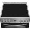 Indesit IDE6VDCS1 Freestanding 60cm Hydrolytic Double Oven Cooker with Ceramic Hob in Silver A Rated
