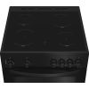 Indesit IDE6VMB Freestanding 60cm Hydrolytic Double Oven Cooker with Ceramic Hob in Black A Rated