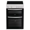 Indesit IDE6VMW Freestanding 60cm Hydrolytic Double Oven Cooker with Ceramic Hob in White A Rated