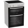 Indesit IDE6VMW Freestanding 60cm Hydrolytic Double Oven Cooker with Ceramic Hob in White A Rated