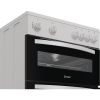 Indesit IDE6VMW Freestanding 60cm Hydrolytic Double Oven Cooker with Ceramic Hob in White A Rated