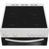 Indesit IDE6VMW Freestanding 60cm Hydrolytic Double Oven Cooker with Ceramic Hob in White A Rated