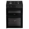 Indesit IDG6GB Freestanding 60cm Gas Double Oven Cooker in Black A+ Rated