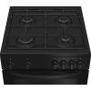 Indesit IDG6GB Freestanding 60cm Gas Double Oven Cooker in Black A+ Rated
