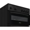 Indesit IDG6GB Freestanding 60cm Gas Double Oven Cooker in Black A+ Rated