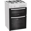 Indesit IDG6GW Freestanding 60cm Gas Double Oven Cooker in White A+ Rated