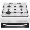 Indesit IDG6GW Freestanding 60cm Gas Double Oven Cooker in White A+ Rated