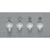 Indesit IHBS65LMX T-Box Hood - Button Control - Stainless Steel With Dishwashable Aluminium Grease Filter